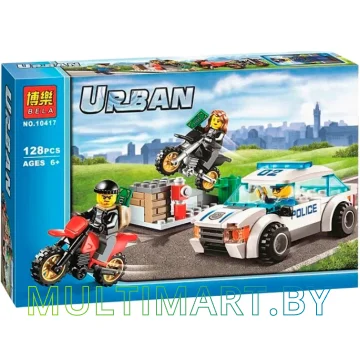 Конструктор Bela Urban 10417 Полицейская погоня (128 деталей)